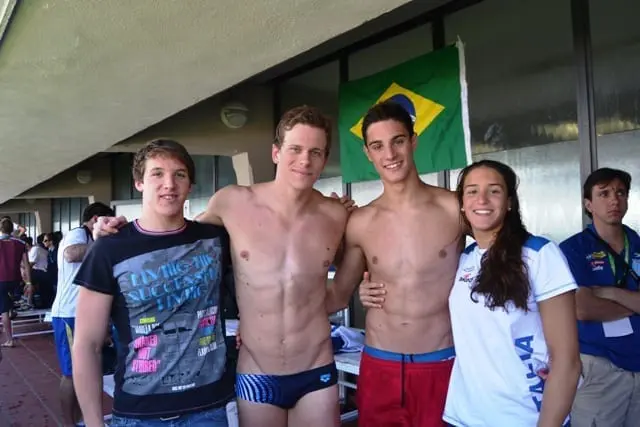 Alessio Torlai, CesarCielo Filho (campione Olimpionico e Mondiale dei 50 st), Lorenzo Zazzeri, Carlotta Toni -  al 49° Trofeo Internazionale Sette Colli