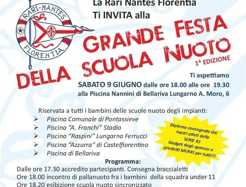 FESTA DEL NUOTO, AL VIA LA I EDIZIONE