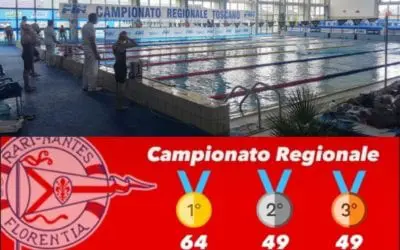 CON 162 MEDAGLIE, LA FLORENTIA SI CONFERMA REGINA TOSCANA AI CAMPIONATI REGIONALI