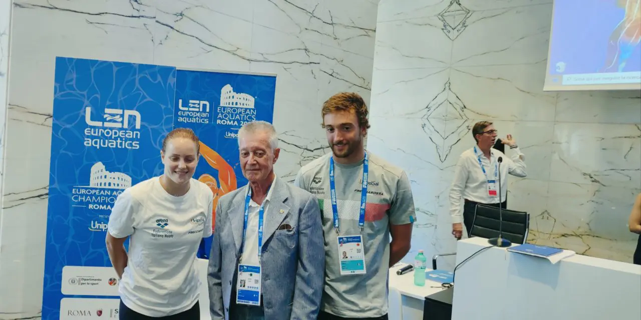 IL PRESIDENTE ANDREA PIERI, INAUGURA GLI EUROPEI DI NUOTO ROMA 2022