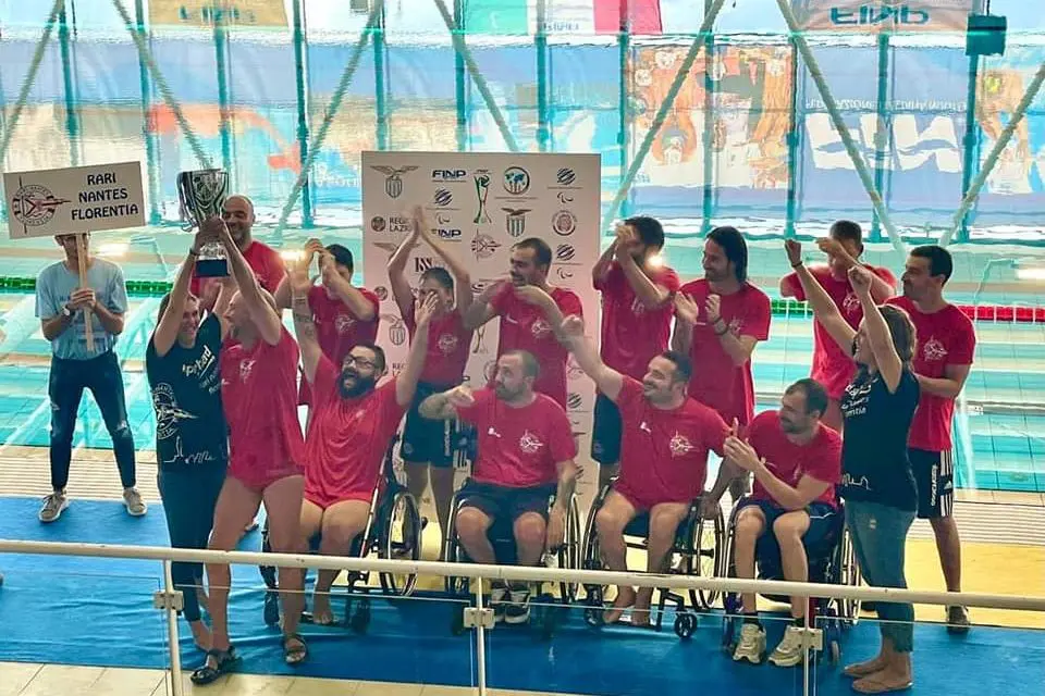 PALLANUOTO PARALIMPICA: LA RARI NANTES FLORENTIA VINCE LA COPPA ITALIA