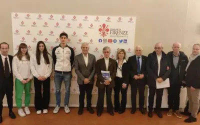 FIRENZE SI TINGE D’AZZURRO, PRESENTATO IN PALAZZO VECCHIO IL TROFEO DI NUOTO CITTA’ DI FIRENZE