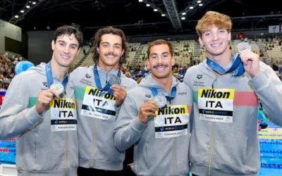 LORENZO ZAZZERI ARGENTO MONDIALE CON LA STAFETTA 4X100 SL