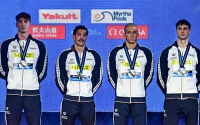 LORENZO ZAZZERI ARGENTO MONDIALE A DOHA CON LA 4X100 SL