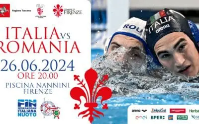 LA NAZIONALE ITALIANA DI PALLANUOTO MASCHILE TORNA  A  FIRENZE DOPO TREDICI ANNI