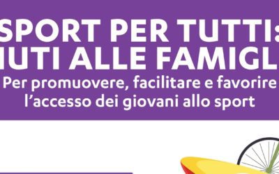 SPORT PER TUTTI, INCENTIVI PER LA PRATICA DELLO SPORT DI BASE DEI BAMBINI