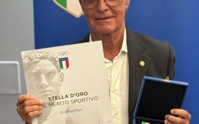 IL PRESIDENTE ANDREA PIERI, STELLA D’ORO AL MERITO SPORTIVO DEL CONI