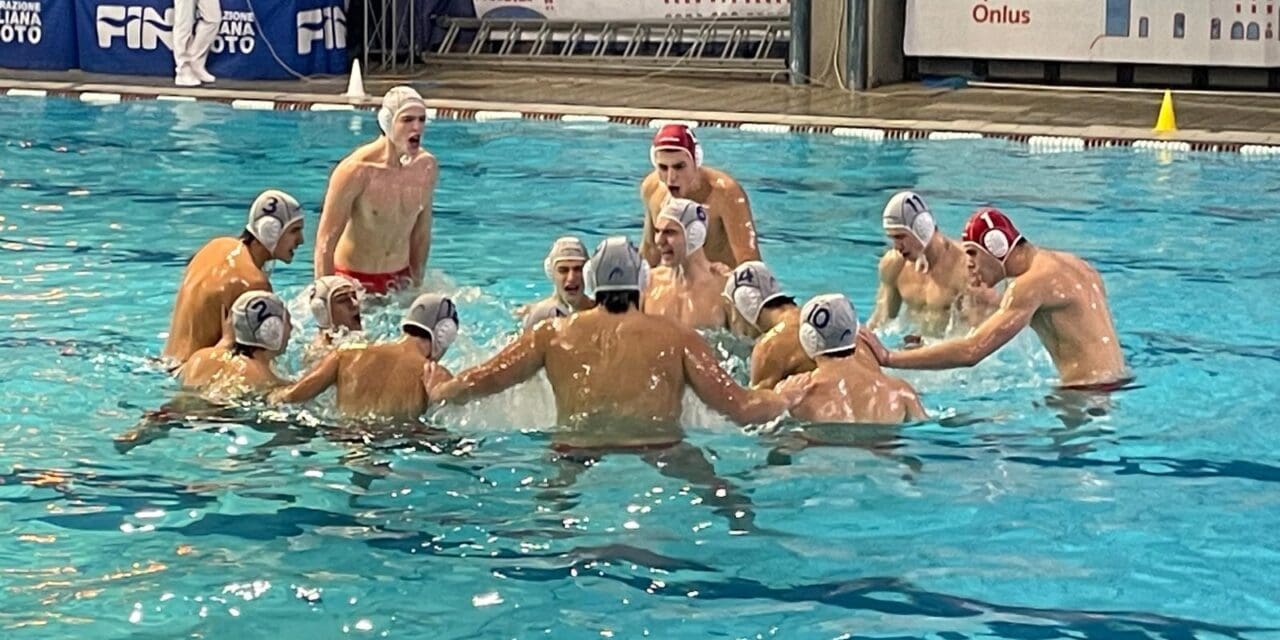 PALLANUOTO M JUNIORES (U18), LA FLORENTIA BATTE L’ANCONA E TIENE IL PASSO DELLE BIG