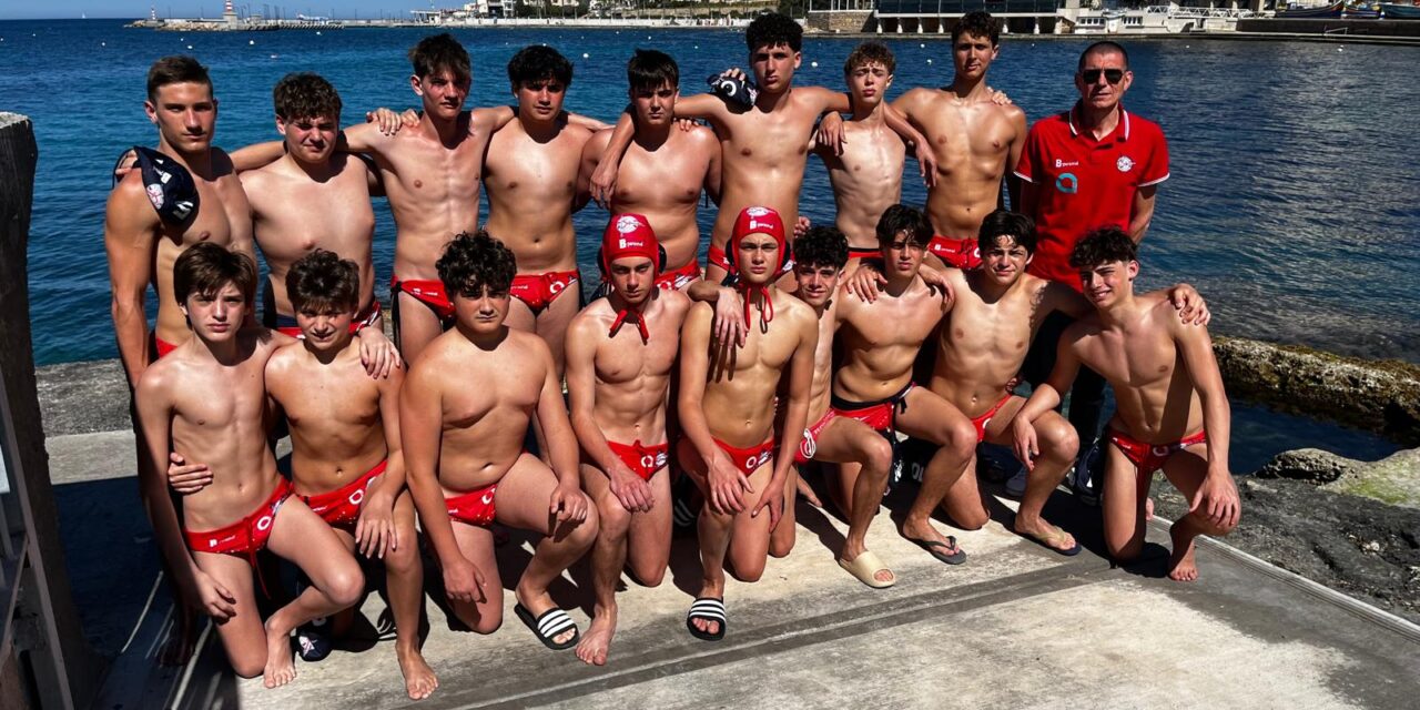 RARI NANTES FLORENTIA UNDER 16, IL TROFEO DI MALTA SI CHIUDE CON UN POSITIVO SESTO POSTO