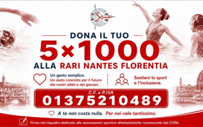 SOSTIENI CHI COSTRUISCE VALORI, DONA IL TUO 5X1000 ALLA RARI NANTES FLORENTIA