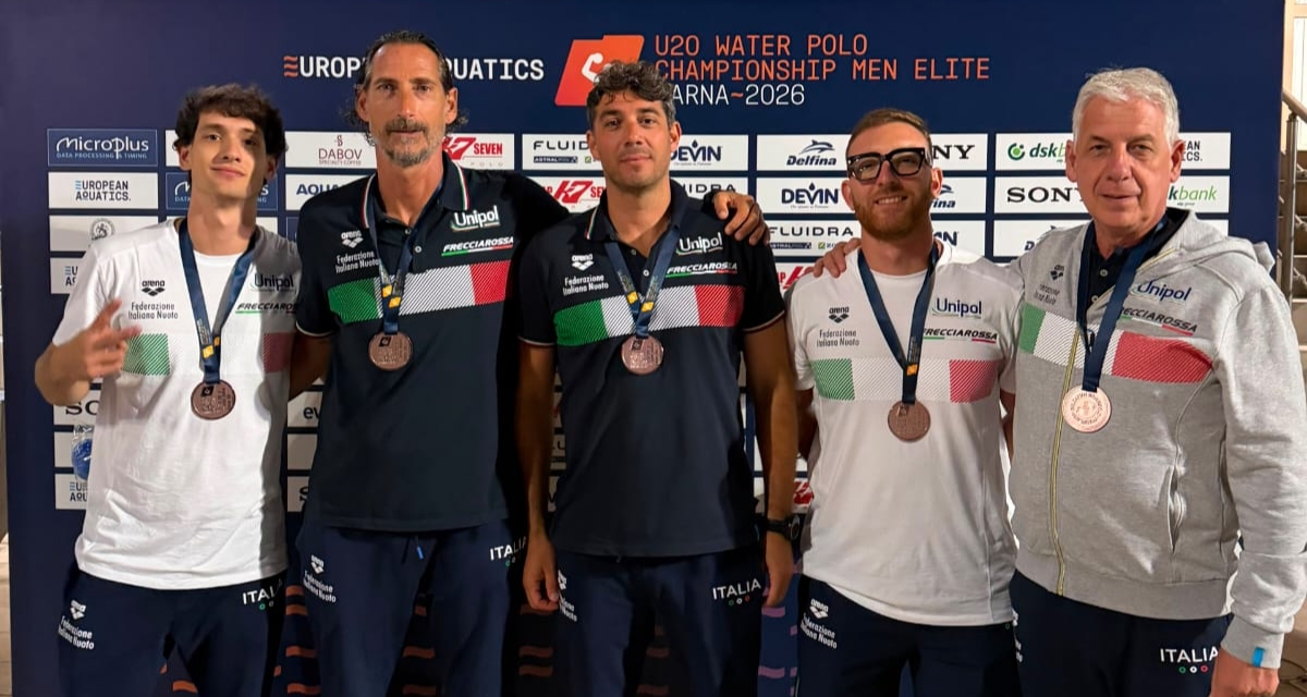 PALLANUOTO, ITALIA U20 DI BRONZO AGLI EUROPEI: C’È ANCHE LA FLORENTIA CON MINETTI E TEMPESTINI
