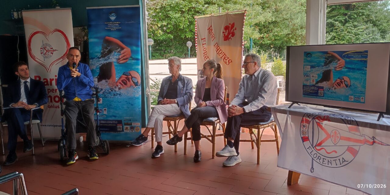 SWIM4CMT, PRESENTATA A FIRENZE LA SECONDA EDIZIONE: DODICI ORE DI NUOTO PER SOSTENERE LA RICERCA
